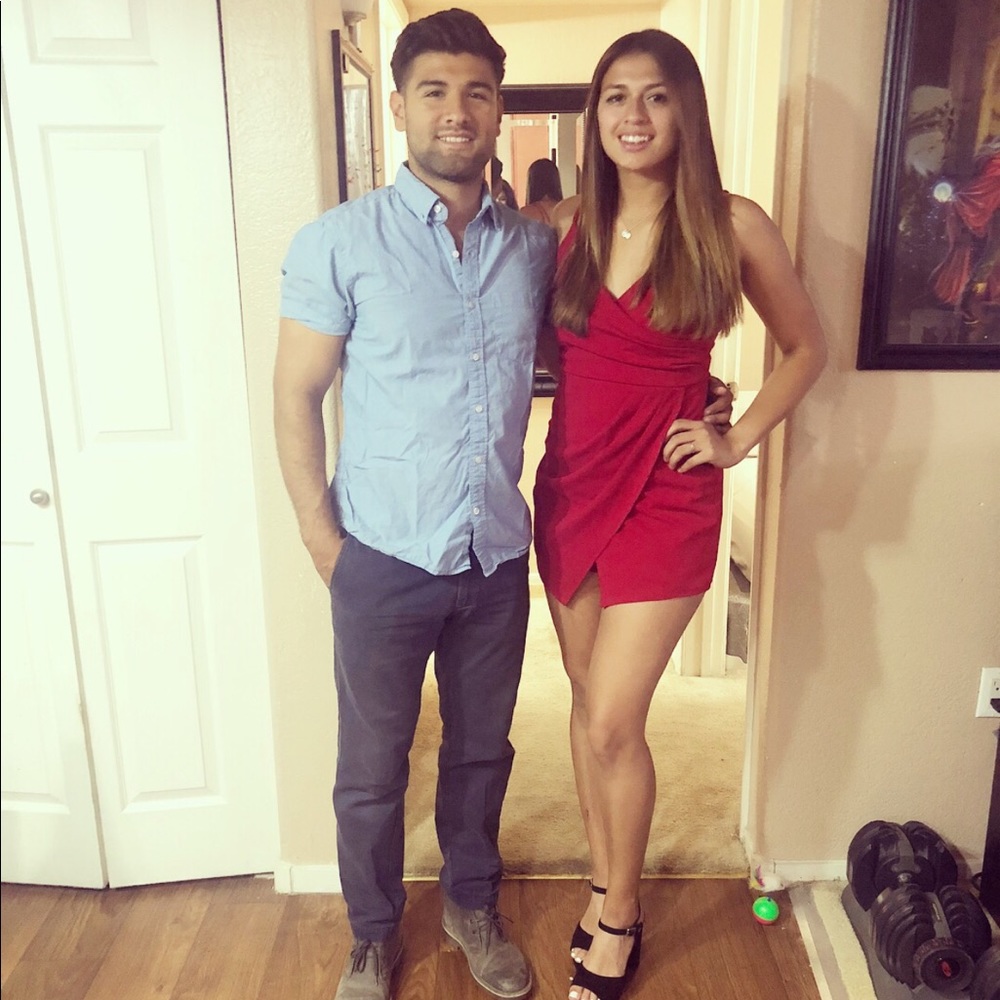Windsor red romper